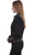 Scully Womens Black Poly/Rayon Scroll L/S Blouse