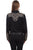 Scully Womens Black Poly/Rayon Scroll L/S Blouse