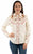 Scully Womens Cattle Roper Embroidery Cream Poly/Rayon L/S Shirt