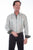 Scully Mens Sage 100% Tencel Bold Stripe L/S Shirt