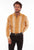 Scully Mens Signature Jacquard Mustard 100% Cotton L/S Shirt XXL
