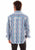 Scully Mens Signature Stripe Blue 100% Tencel L/S Shirt