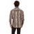 Scully Mens Signature Paisley Stripe Taupe 100% Tencel L/S Shirt