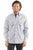 Scully Mens Signature Stripe Pick Stitch Grey 100% Cotton L/S Shirt