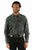 Scully Mens Signature Crack Wash Forest 100% Cotton L/S Shirt