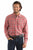 Scully Mens Signature Acid Dip Wash Red 100% Cotton L/S Shirt