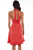 Scully Womens Brick 100% Cotton Halter S/L Dress