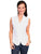 Scully Cantina Womens White 100% Cotton Sleeveless Soutache Blouse XL