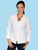 Scully Womens White 100% Cotton Cross L/S Shirt