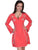 Scully Cantina Collection Scoop Neck Dress Cayenne 100% Cotton Crochet L/S