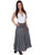 Scully Cantina Collection Skirt Charcoal 100% Cotton Vertical Full Length