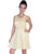 Scully Womens Yellow 100% Cotton Cord Tie S/L Dress
