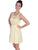 Scully Womens Yellow 100% Cotton Cord Tie S/L Dress