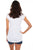 Scully Womens White 100% Cotton Hi/Lo S/S Blouse