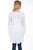 Scully Womens Crepe Tie Bodice White 100% Rayon L/S Dress
