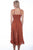 Scully Womens Ginger 100% Cotton Hi/Lo Empire S/L Dress