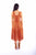 Scully Womens Soutache Cantina Ginger 100% Cotton S/L Dress L