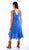 Scully Womens Ruffle Bottom Light Blue 100% Cotton S/L Dress