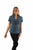 Scully Womens Cantina Soutach Dark Blue 100% Cotton S/S Blouse