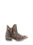 Circle G Urban Ladies Black/Yellow Cowhide Leather Shortie Boots