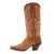 Crush by Durango Womens Cognac Leather Jealousy Stitch Cowboy Boots