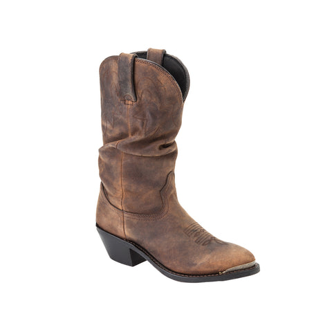 Durango Womens Distressed Tan Leather Slouch Western Cowboy Boots 9.5 M