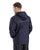 Berne Mens Coastline Lightweight Hooded Rain Navy Polyester Softshell Jacket