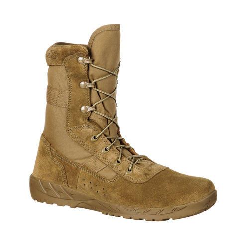Rocky Mens Coyote Brown Leather C7 CXT Lightweight Military Boots
