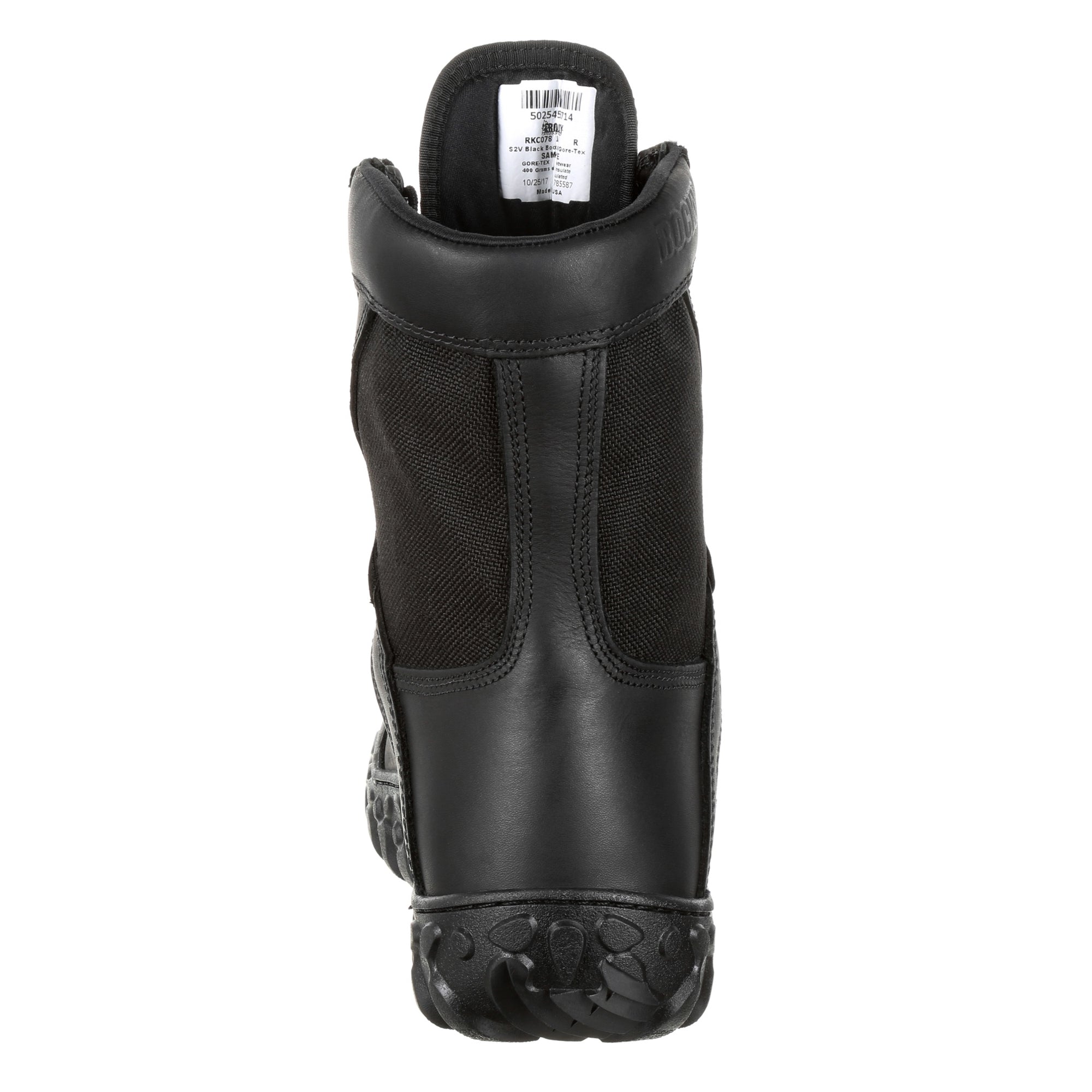 Rocky Unisex Black Leather S2V GTX 400G Military Boots The Western Company