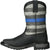Rocky Youth Black Leather Blue Line Western Cowboy Boots
