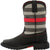 Rocky Kids Boys Black Leather Red Line Western Cowboy Boots