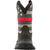 Rocky Youth Boys Black Leather Western Red Line Cowboy Boots