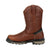 Rocky Mens Dark Brown Leather Rams Horn CT Pull-On Work Boots