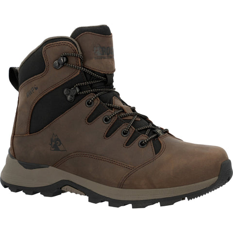 Rocky Mens Trophy Series WP Brown Leather Hiking Boots 12 M
