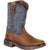 Rocky Youth Boys Denim Brown Leather Ride FLX Western Cowboy Boots