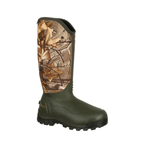 Rocky Mens Realtree Xtra Neoprene Core WP 1000G Outdoor Hunting Boots