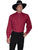 Scully Rangewear Mens Burgundy 100% Cotton L/S Big Full Western Shirt