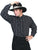Scully Rangewear Mens Black 100% Cotton L/S Big Star Metal Western Shirt