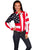 Scully RangeWear Womens Red 100% Cotton American Flag L/S Western Shirt