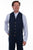 Scully Mens Navy 100% Cotton Canvas Vest