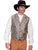 Scully Rangewear Mens Taupe Polyester Paisley Old West Big Vest