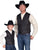 Scully Rangewear Boys Black Polyester Paisley Dress Vest