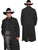 Scully RangeWear Mens Black 100% Cotton Long Overcoat Duster Coat L