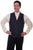 Scully Mens Blue Cotton Blend Banker Vest Vest