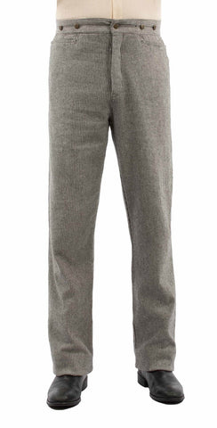 Scully Mens Raised Dobby Frontier Light Grey Cotton Blend Dress Pants 36