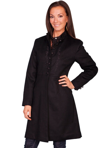 Scully Womens Black Wool Blend Heritage Frock Coat 8