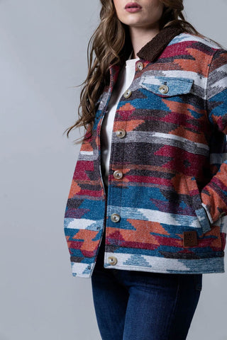 Kimes Ranch Womens Red Rocks Mid Blue 100% Polyester Jacket
