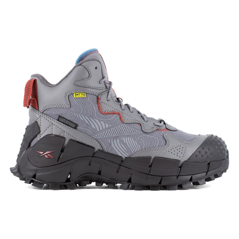 Reebok Mens Zig Kinetica Edge II Grey/Black Leather MetGuard Work Boots 15 W