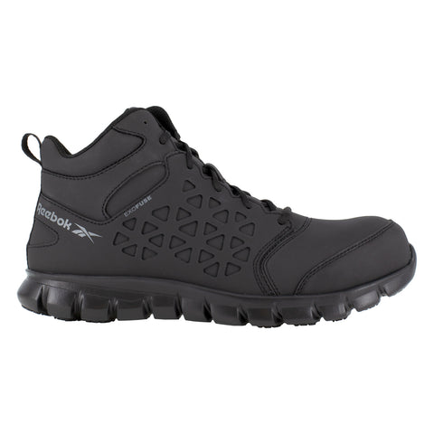 Reebok Mens Black Textile Work Shoes Sublite Cushion Athletic CT 10.5 M