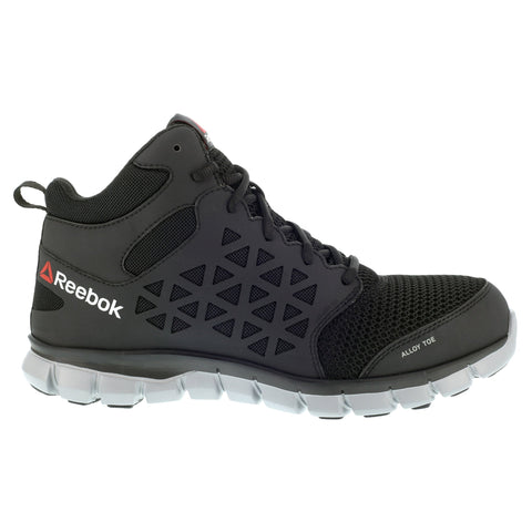 Reebok Womens Black Mesh Work Boots Athletic Mid Cut AT 11 M